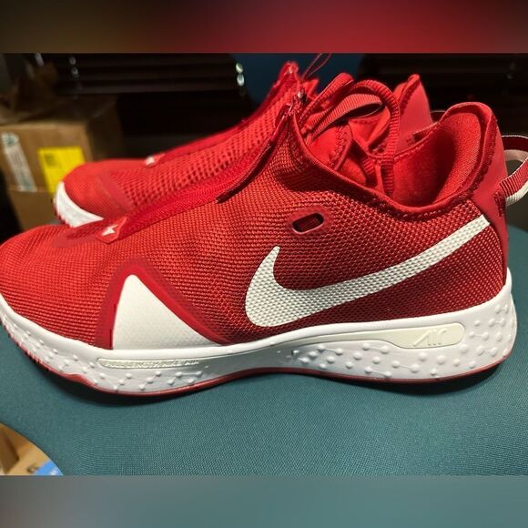 Nike Air Strobel Red Basketball Shoe Mens Size 13 - Picture 1 of 5